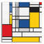Mondrian NFT2 par Epic Portfolio - impression sans cadre-1016553746