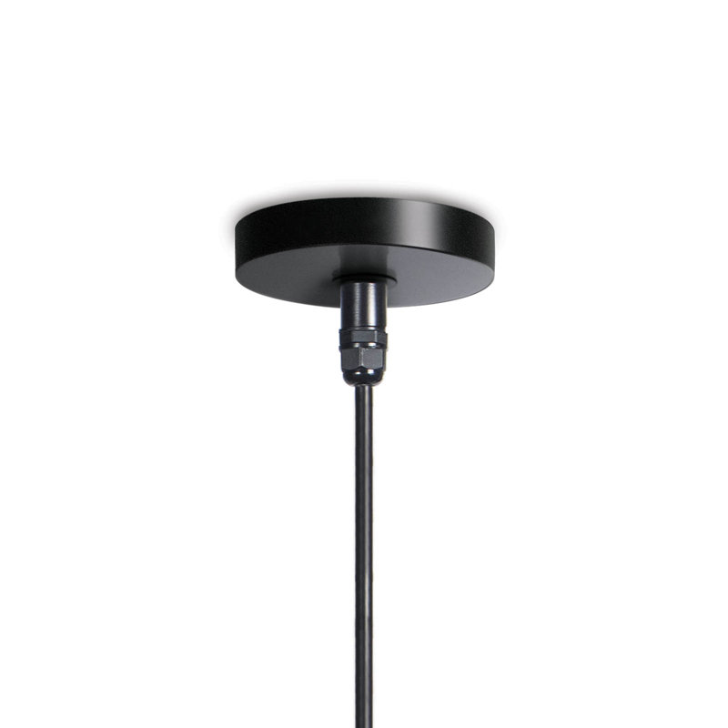 Peridot 1 - Light LED Outdoor Pendant, 16.25" H x 23.5" W x 23.5" D, Black