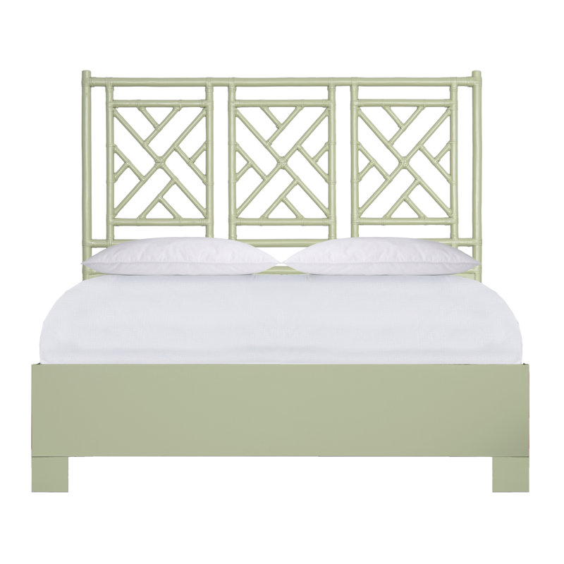 Chippendale Standard Bed, Celery Green, Full