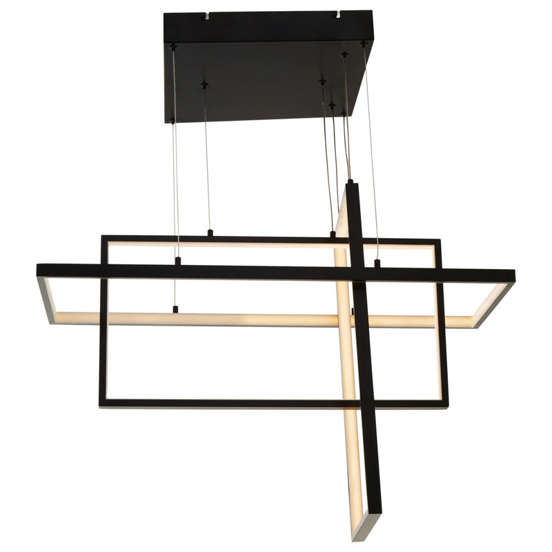 Ariahna 1 - Light Black LED Geometric Pendant