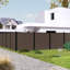  Panneau de clôture d'intimité 8 pi avec poteau, finition brossée (2 pieds dans le sol, 6 pieds Groud)-113578767-114530008