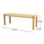 Banc en bois d'acacia teck