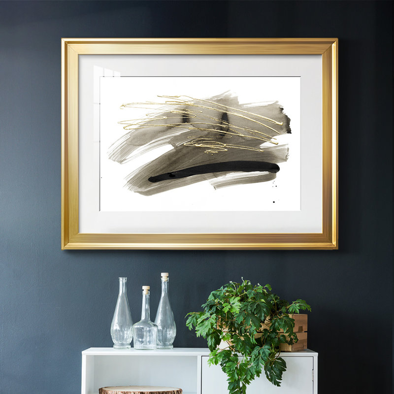 Freedom II-FramedFramed Print W Beveled Matt and Glass, Gold, 27" H x 39" W x 1.5" D