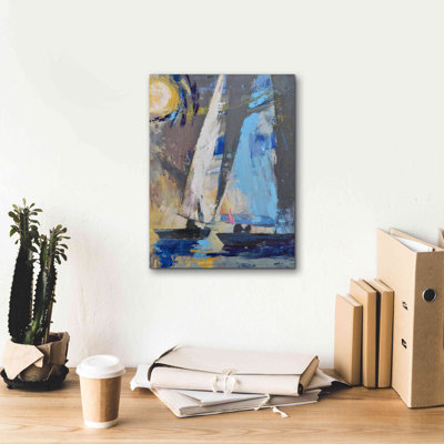 «Blue Breeze Dynamics» par Beth Forst, estampe numérique sur toile