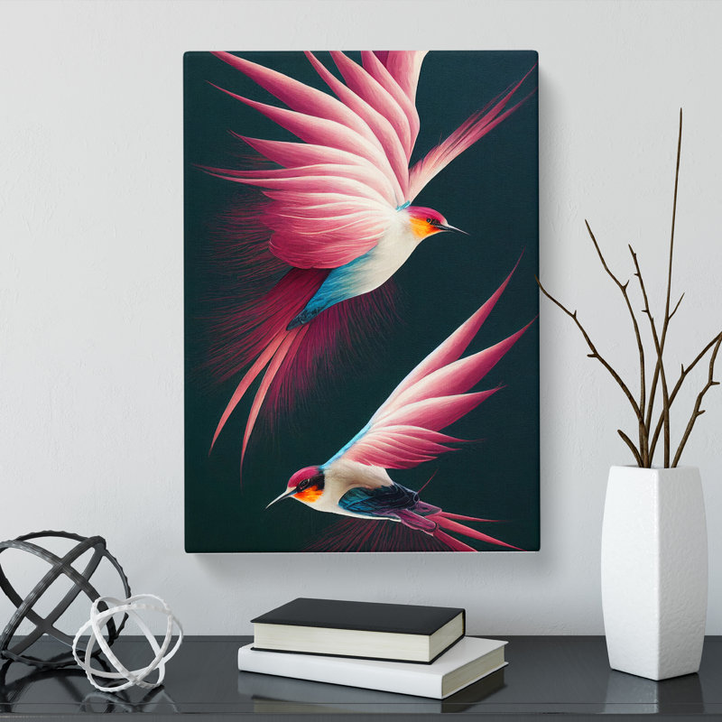 Crestover Swallow Birds - Wrapped Canvas, 50cm H x 35cm W x 3cm D