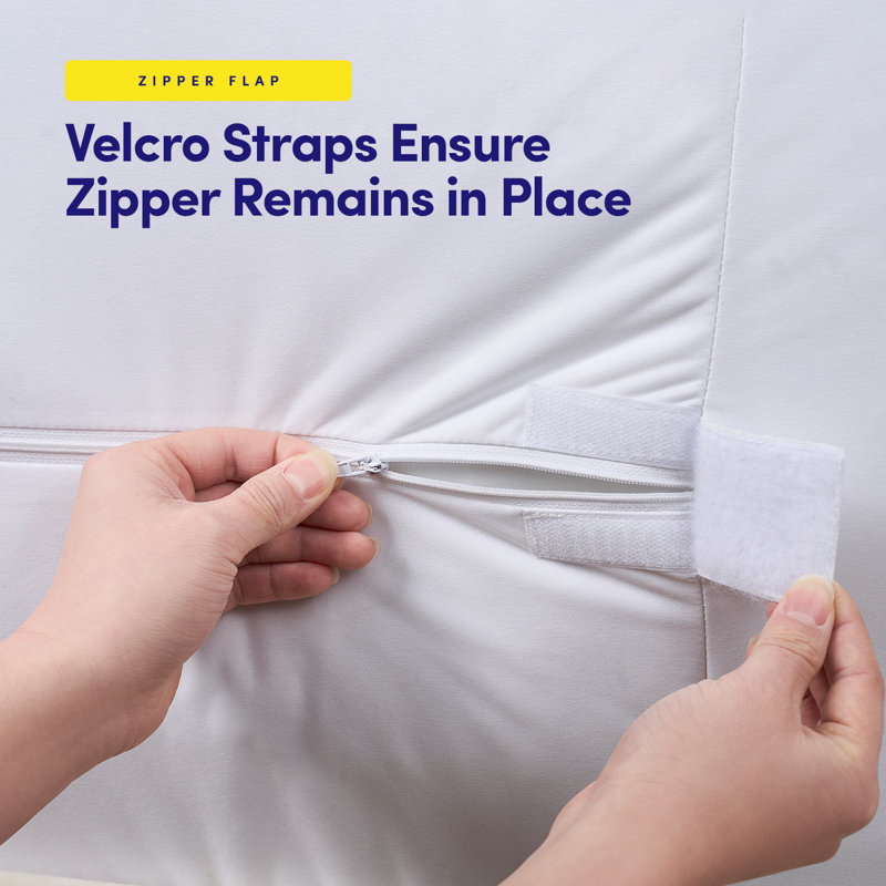 Waterproof Zipper Encasement For Mattress Bed Bug Resistant & Hypoallergenic, Extra-long Twin