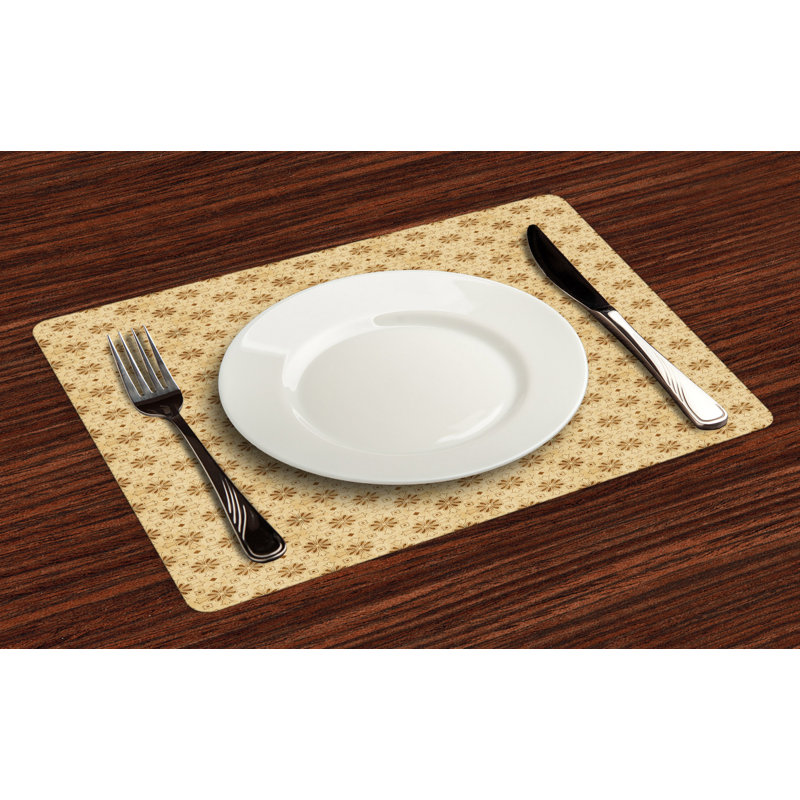 Polyester Floral Rectangle Placemat