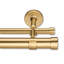 Cambria® Designer Series, diamètre supérieur de 1/8 po de qualité supérieure avec tringle arrière de 5/8 po, tringle à rideaux double non réglable, supports de designer-110409165-110409160