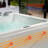 71 In. X 47 In. Alcove Whirlpool Bathtub Hydrotherapy Jetted Spa Bath - Left Drain Tub Filler In White