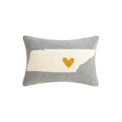 Heart In Tennessee Wool Hook Throw Pillow