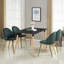 Heavener Modern Velvet Dining Chairs - Ergonomic Upholstered Curved Back with Solid Wooden Legs - Side Chair for Kitchen Living Room Dining Room-944257787-1006860832