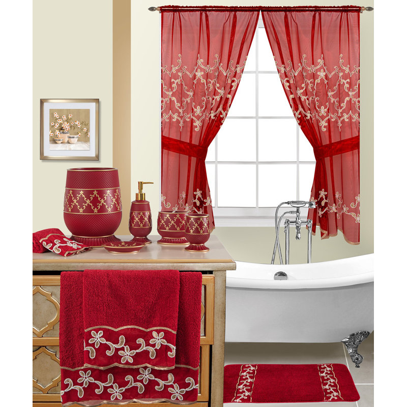 Paire de rideaux transparents en polyester Longsworth