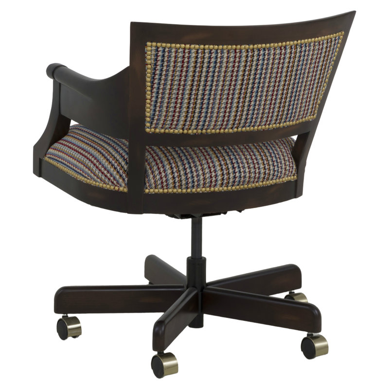 Office Chair, Charcoal, Small Pewter, 1115 Saddle