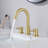 Circular Widespread Bathroom Faucet 3 Hole, 2-handle Bathroom Sink Faucet with Drain Assembly-53136763