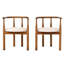 Chaises de salle à manger de style Mid-Century moderne avec pieds en bois massif, noyer et beige, parfaites pour la maison et le restaurant