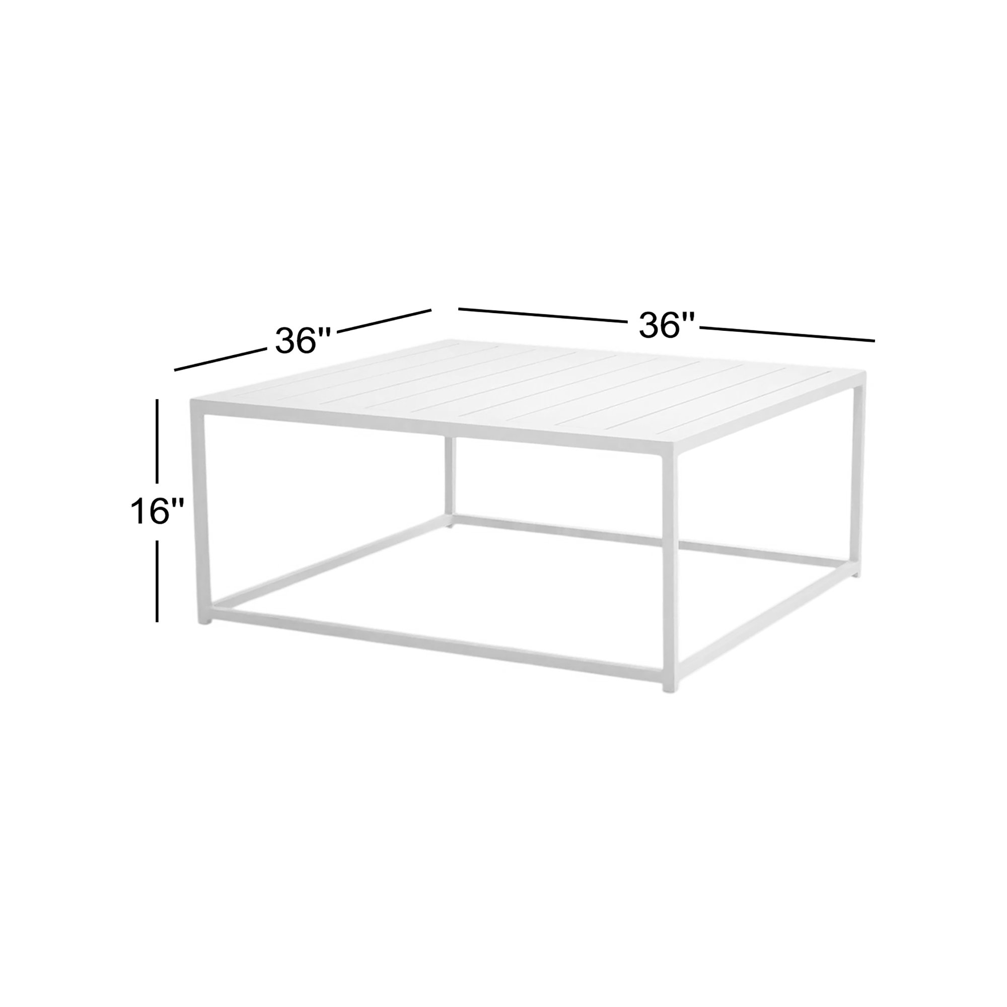 Marselia 36'' Outdoor Side Table, Gray