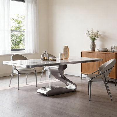 Modern minimalist dining table