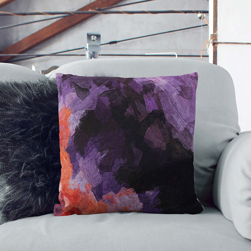 Abstract Square Cushion, 55cm H x 55cm W x 20cm D