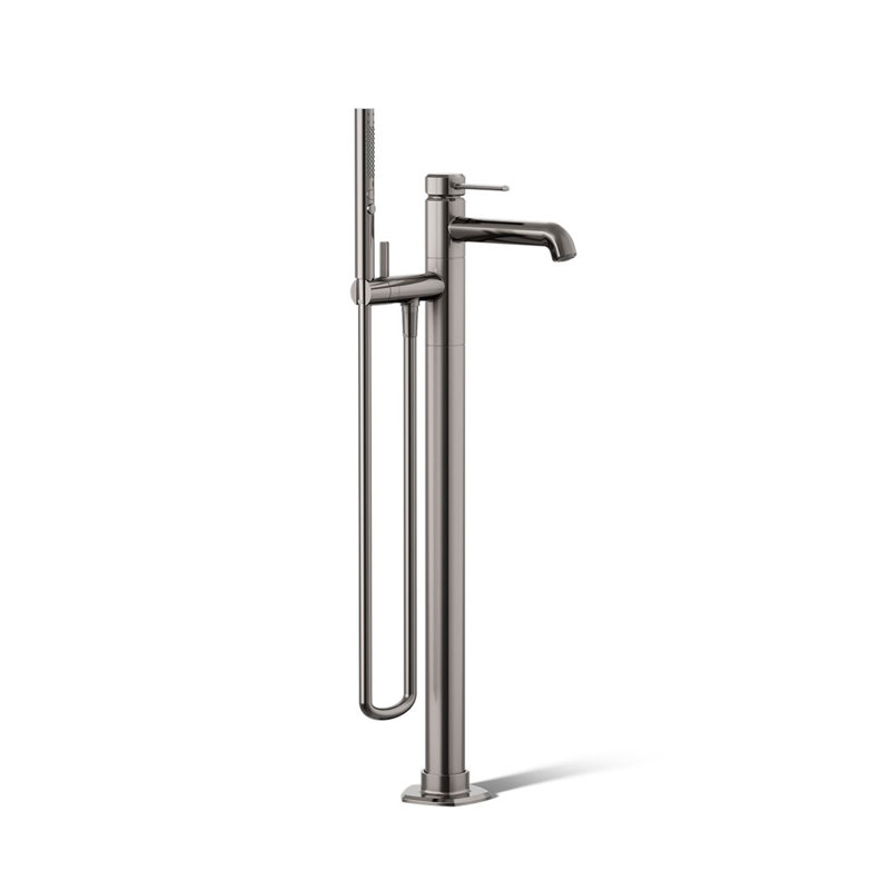 Occasion Floor-Mount Bath Filler Trim With Handshower