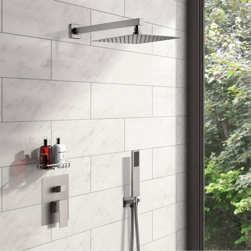 with Rough in-Valve, Brushed Nickel