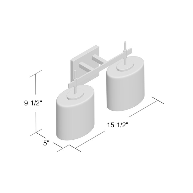 Éclairage pour meuble-lavabo 2 lumières Casson, Nickel brossé, Tissage, Oui