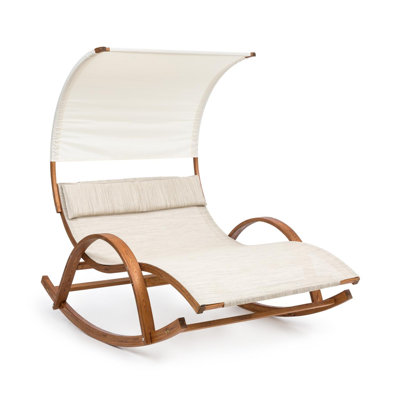 180cm Long Pine Double Chaise with Cushions