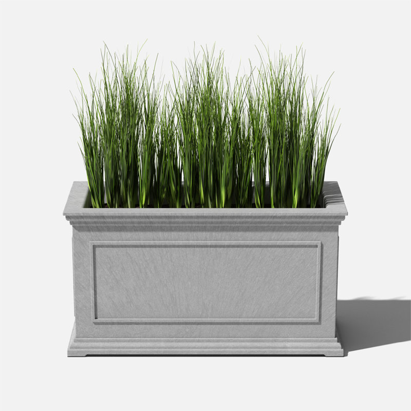 Long pot à fleurs Abram, Gris