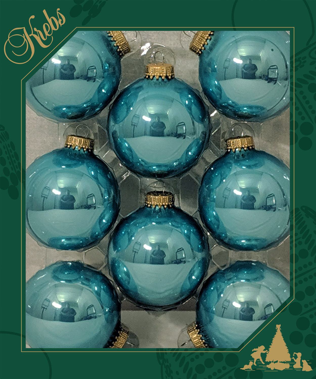 3" Handmade Glass Bauble, Water Lily