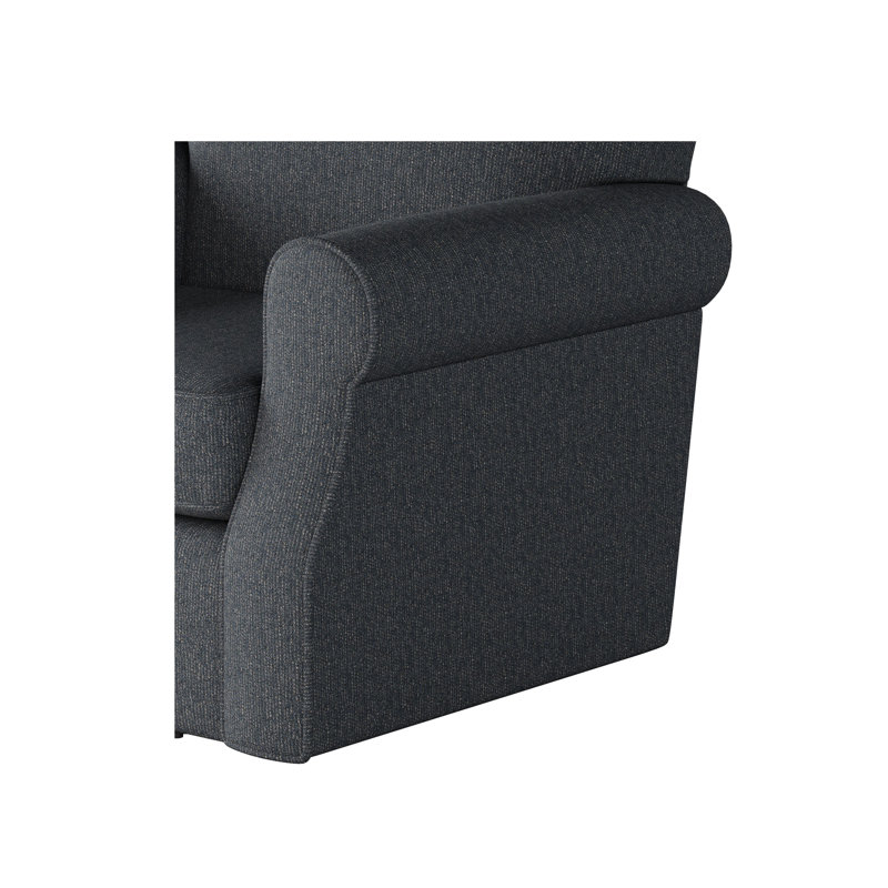 Silverlock Polyester Swivel Armchair, Dark Blue Polyester Blend