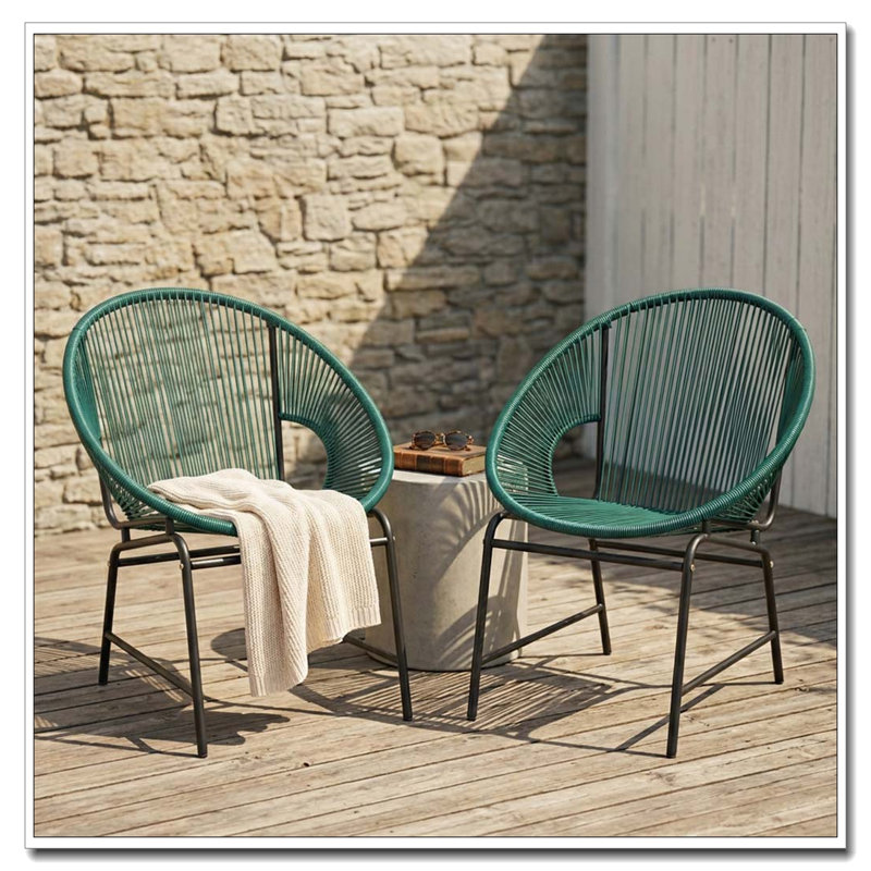 Ensemble de chaises de patio en osier, Sarcelle