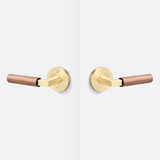 Levanto Round Passage Rosette, Walnut Grip