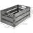 Galvanized Metal Storage Crate Basket