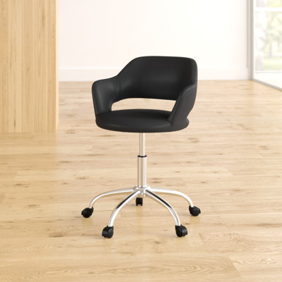 Wickendon Office Chair, Adjustable Height, Swivel, Ergonomic, Armrests, Computer Desk, Work, Metal by Latitude Run