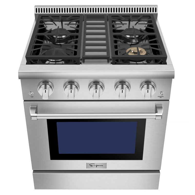 Empava 30" 4.2 Cubic Feet Slide-In Range