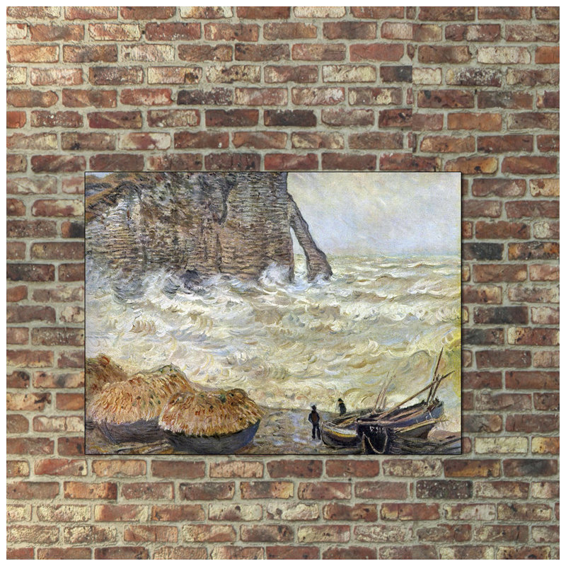 Claude Monet - Wrapped Canvas Painting, 60cm H x 80cm W x 1.8cm D