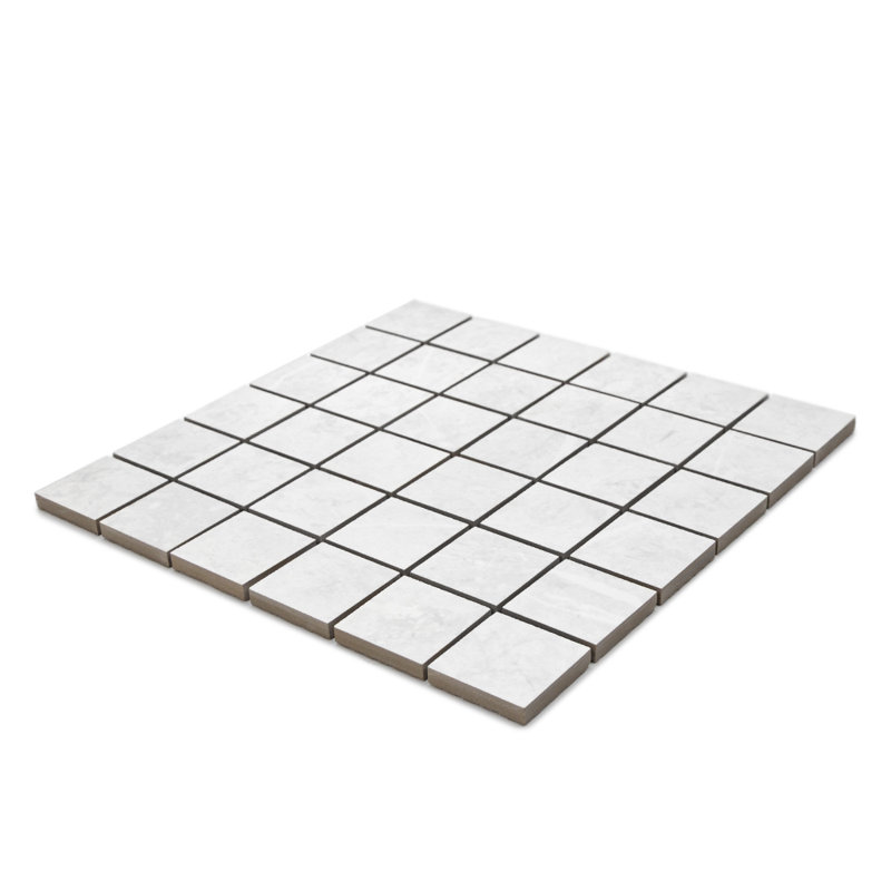 Opera 2" x 2" Porcelain Grid Mosaic Wall & Floor Tile, White