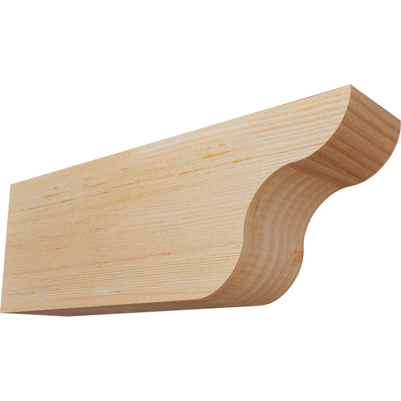 Queue de chevron lisse Carmel, Douglas, H 6 po x l 3 1/2 po x L 16 po
