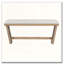 Ensemble repas 6 pièces avec base trapézoïdale et chaises sculptées-15659710