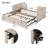 Twin Size Upholstered Daybed with Extendable Trundle – Velvet Guest Bed for Teens & Adults, Beige-118614425