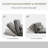 Ebern Designs Braelee Reclining Floor Game Chair in Gray