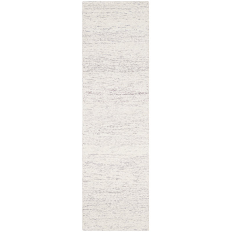Nasir Hand Loomed Wool Abstract Rug, Runner 2'3" x 8'