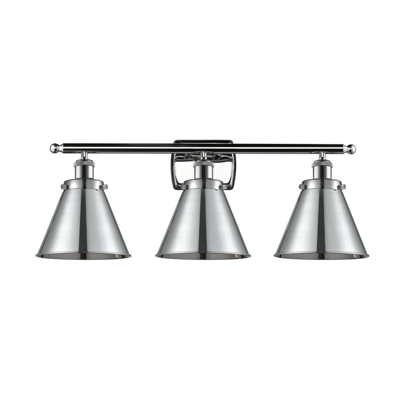 Éclairage pour salle de bain 3 lumières Donovan, DEL, Chrome poli