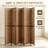 6 Panel 6FT Hand-Woven Bamboo Room Divider
