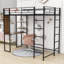 Lit mezzanine simple avec bureau et tablettes Rosina-2040492793