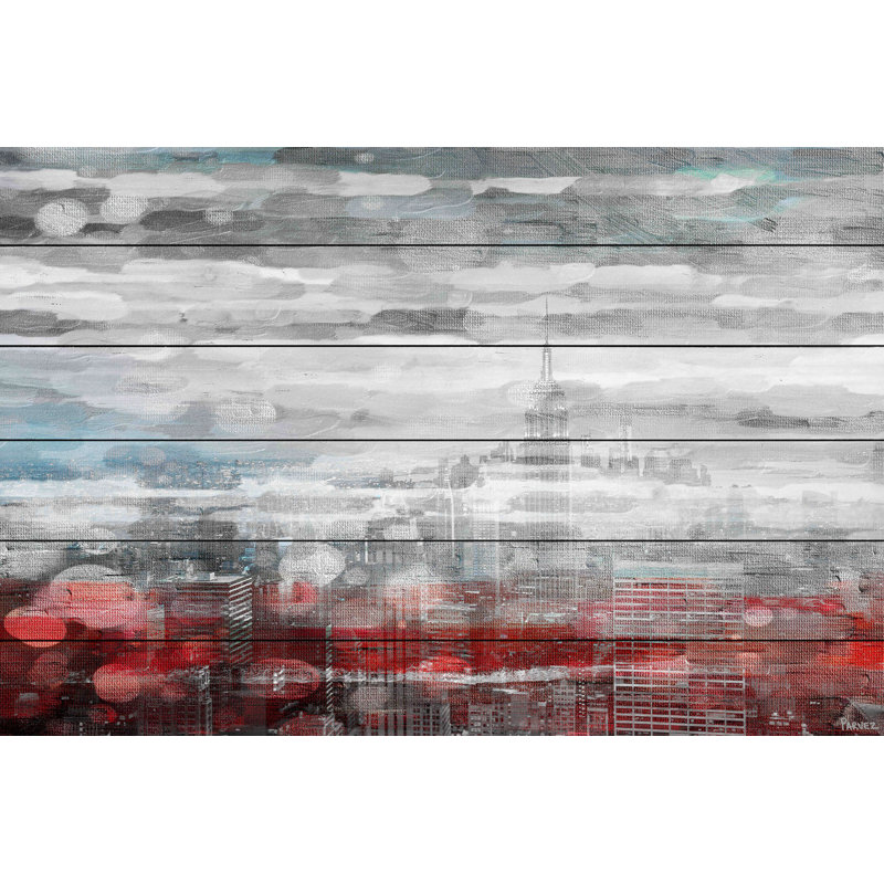 « satellite vision » par parvez taj,, photographie non encadrée sur bois, H 24 po x l 36 po x P 1,5 po