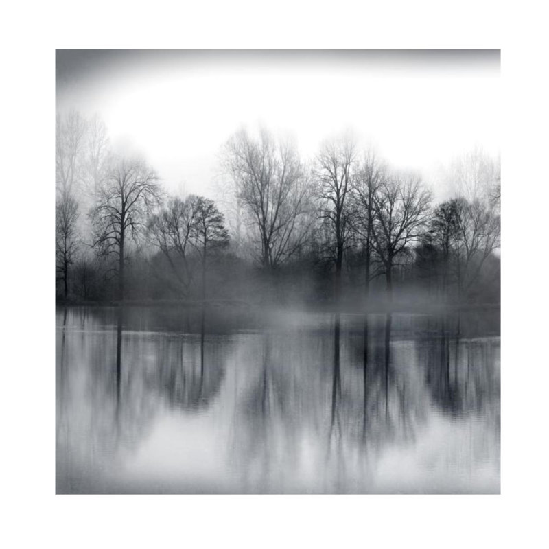 Winter River I Print by Mari Urasawa, Glass Coat, 40" H x 40" W x 1.5" D