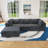 Modern Large Modular Sectional Sofa-1708618243