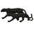 Godofreda Polystone Leopard Decorative Black Sculpture Set