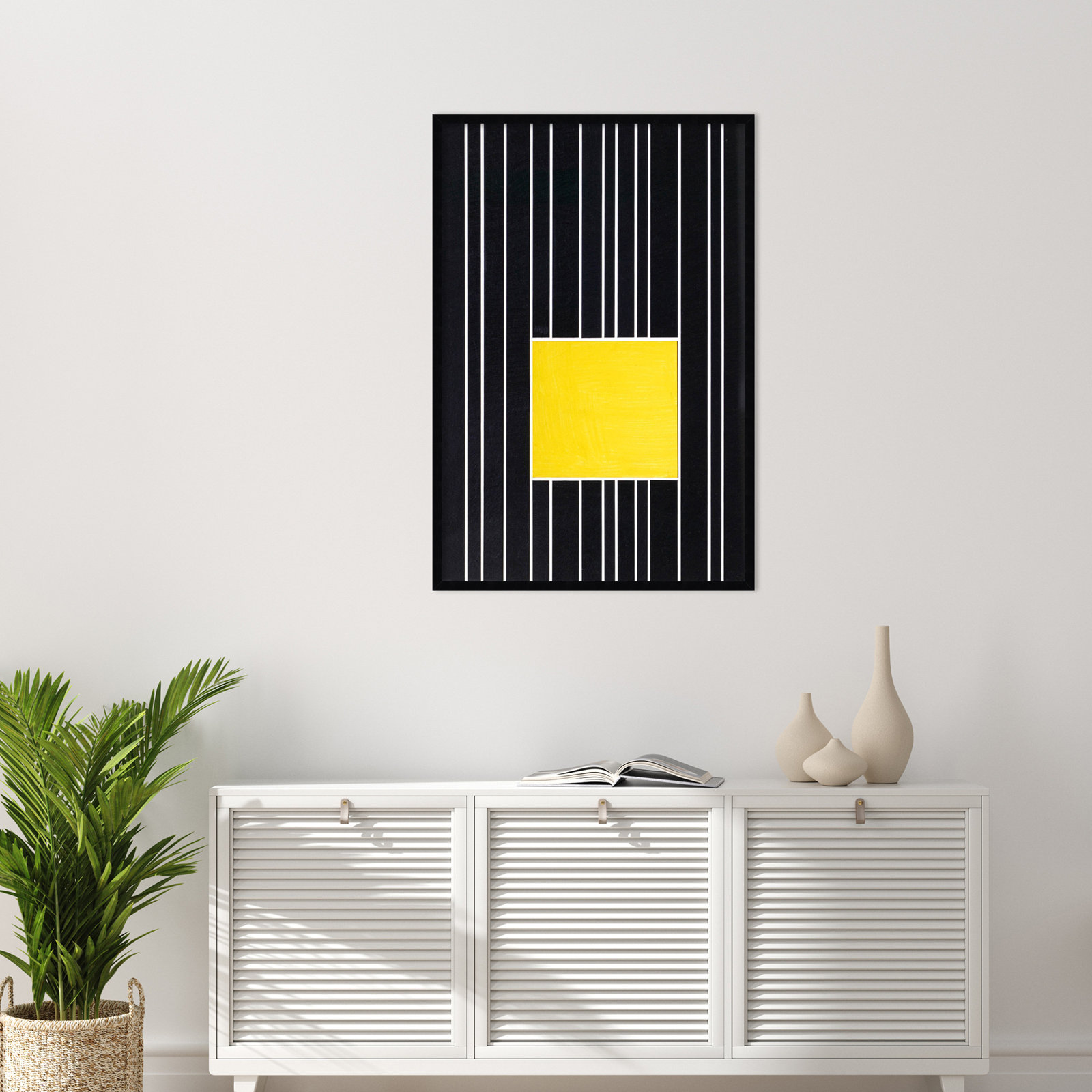 Yellow Box Self Storage Print by Alex Dunn, Black, 41" H x 28" W