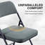 2 chaises pliantes rembourrées en tissu entièrement assemblées, 17,7 po x 19,7 po x 30,7 po, 2 pièces-1888928446